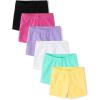 and Toddler Assorted Cartwheel Shorts(French Rose 6-pack)