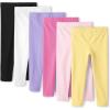and Toddler Assorted Solid Leggings, Multipacks(Rose Mist)