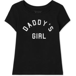 The Children’s Place Baby-Girls and Toddler Assorted Everyday Short Sleeve Graphic T-Shirts,multipacks(Daddy’s Girl Single)