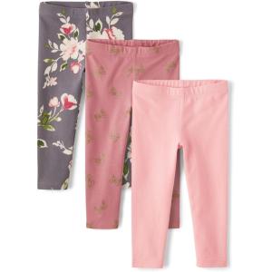 The Children’s Place Baby-Girls and Toddler Printed Leggings, Multipacks(Floral/Butterflies/Pink 3-pack)