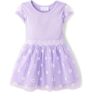 The Children’s Place baby girls Heart Mesh Tutu Dress(Loveable Flower Mesh)