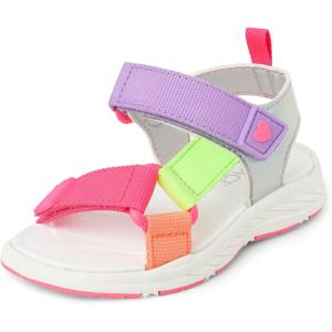 The Children’s Place girls Baby Girls and Toddler Sporty Sandals With Adjustable Straps(Multi Colorblock)
