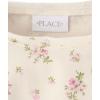The Children’s Place Girls’ Active Long Sleeve Fleece Pullover Sweatshirt(White Daisy)