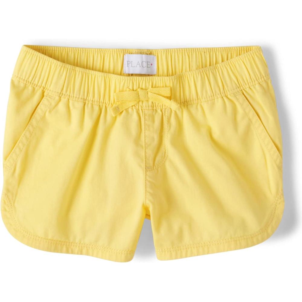imageThe Childrens Place Girls Twill Pull on ShortsSun Valley