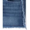 Denim Shortie Shorts(Ruby Frayed Seam)