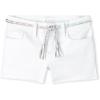 Denim Shortie Shorts(White Belted)