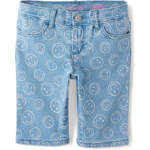 The Children’s Place Girls Twill Skimmer Shorts(Lea Wash Print)