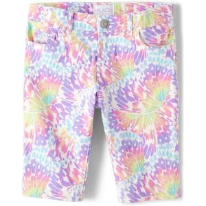 The Children’s Place,Denim Skimmer Shorts,Faded Tie Dye,14