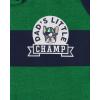 The Children’s Place Baby Short Sleeve Zip front One Piece Footless Pajama(Green Stripe)