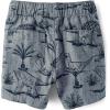 The Children’s Place Boys Uniform Pull on Cargo Shorts(Dino Palm Print)
