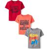 The Children’s Place Baby Boys’ Graphic T-Shirts (3-Pack)(Daddys Fav/Spoiled/Moms Pride)