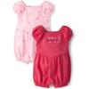 The Children’s Place baby-girls And Newborn Everyday Summer Rompers(Cherries/Pink 2-pack)