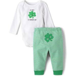 The Children’s Place Unisex Baby And Newborn My First St. Patrick’s Day 2 Piece Set(My First St. Patrick’s Day)