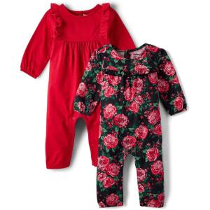 The Children’s Place baby-girls Rompers 2-pack