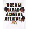 The Children’s Place Girls’ 100% Cotton Short Sleeve Top and Pants,2 Piece Pajama Set(Black History)