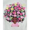 The Children’s Place Girls’ 100% Cotton Short Sleeve Top and Pants,2 Piece Pajama Set(Floral Cameo)