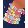 The Children’s Place Girls’ 100% Cotton Short Sleeve Top and Pants,2 Piece Pajama Set(Friendship Bracelet)