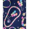 The Children’s Place Girls’ 100% Cotton Short Sleeve Top and Pants,2 Piece Pajama Set(Friendship Bracelet)