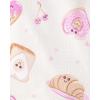 The Children’s Place Girls’ 100% Cotton Short Sleeve Top and Pants,2 Piece Pajama Set(Pink Sweets)