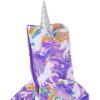 The Children’s Place girls Long Sleeve Fleece Zip Up One Piece Pajama(Marble Unicorn)