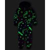 The Children’s Place girls Long Sleeve Fleece Zip Up One Piece Pajama(Neon Dreams Sherpa)