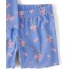 The Children’s Place girls Sleeve Top and Shorts,2 Piece Pajama Set(Floral Blue)