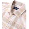 The Children’s Place boys Short Sleeve Button Up Shirt(Lt Plum Plaid)