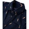 The Children’s Place boys Short Sleeve Button Up Shirt(Navy Carrot)