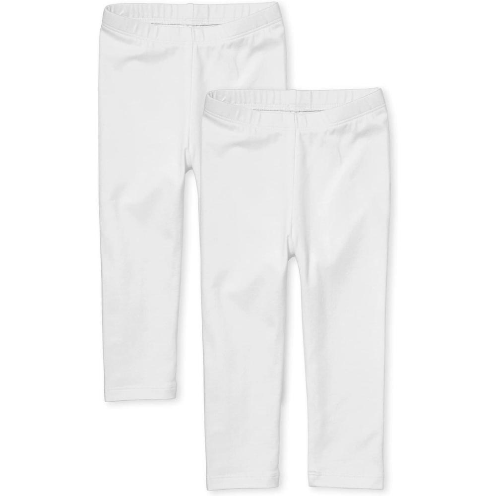 imageThe Childrens Place BabyGirls and Toddler Leggings 2PackWhite 2pack