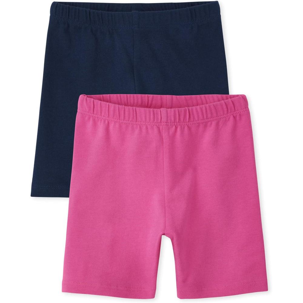 imageThe Childrens Place babygirls And Toddler Mix and Match Bike ShortsTidalPink 2 Pack
