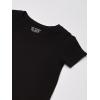 The Children’s Place Baby Girls’ and Toddler Basic Short Sleeve Layering T-Shirts(Black/Tidal/White 3-pack)