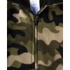 The Children’s Place boys Long Sleeve Fleece Hooded Zip Front One Piece Pajamas(Green Camo)