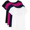 The Children’s Place Baby Girls’ and Toddler Basic Short Sleeve Layering T-Shirts(Multi Color 4-pack)