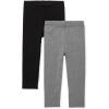 The Children’s Place Baby-Girls and Toddler Leggings 2-Pack(Black/ Hound Gray 2-pack)