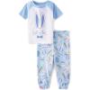 The Children’s Place Easter Family Matching Snug Fit Cotton Pajamas(Blue Bunnies)