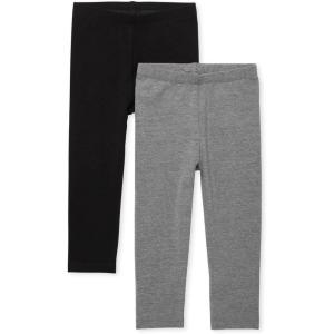 The Children’s Place Baby-Girls and Toddler Leggings 2-Pack(Black/Heather Grey 2-pack)