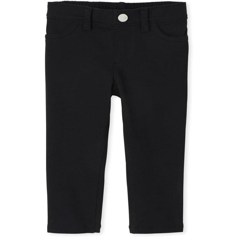 imageThe Childrens Place Girls and Toddler Girl SuperSoft Stretch Denim Legging JeansBlack Single