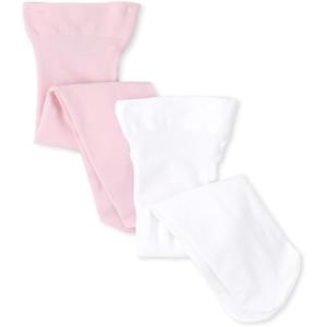 The Children’s Place baby-girls Tights 2-pack(Shell/White -2 Pack)