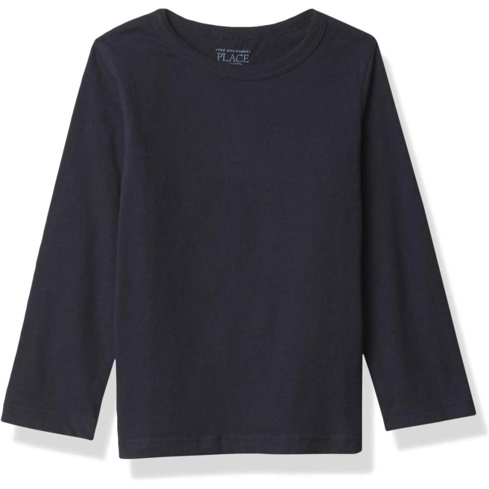 imageThe ChildrenS Place BabyBoys And Toddler Basic Long Sleeve TeeNew Navy Single