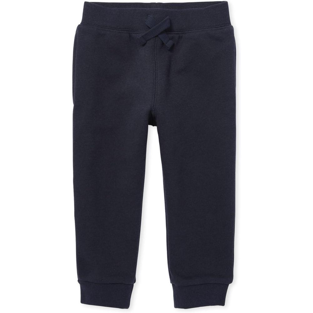 imageThe Childrens Place Baby Boys Active Fleece Jogger PantsNew Navy