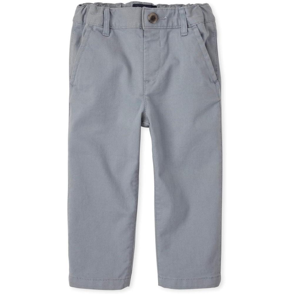 imageThe Childrens Place BabyBoys and Toddler Chino PantsFin Gray