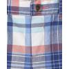 The Children’s Place Baby Boys Chino Shorts(Blue/Orange Plaid)