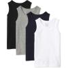 The Children’s Place Baby-Boys and Toddler Boys Mix and Match Tank Top(Black/New Navy/Smoke/White 4-pack)