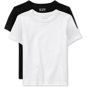 The Children’S Place Baby-Boys And Toddler Basic Short Sleeve Tee(Black/White 2-pack)