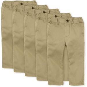 The Children’S Place Girls Chino Shorts(Flax 5-pack)