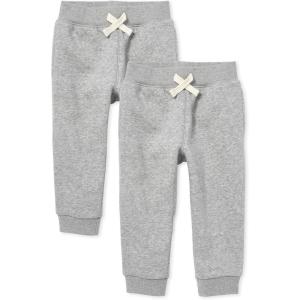 The Children’s Place Baby Boys’ Active Fleece Jogger Pants(Lt Grey)