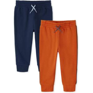 The Children’s Place Baby Boys’ Active Fleece Jogger Pants(Sunstone/Tidal)