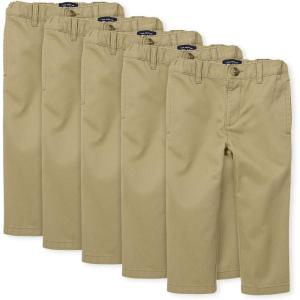 The Children’s Place Baby-Boys and Toddler Chino Pants(Flax 5 Pack)