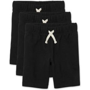 The Children’s Place Baby-Boys and Toddler Essential French Terry Shorts(Black 3 Pack)