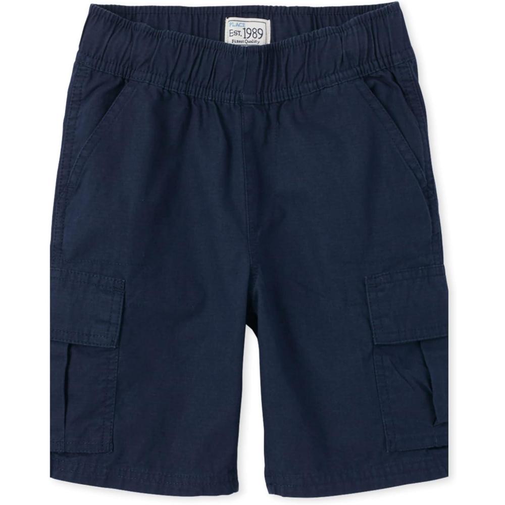 imageThe Childrens Place BabyBoys Essential Cargo ShortsTidal Single